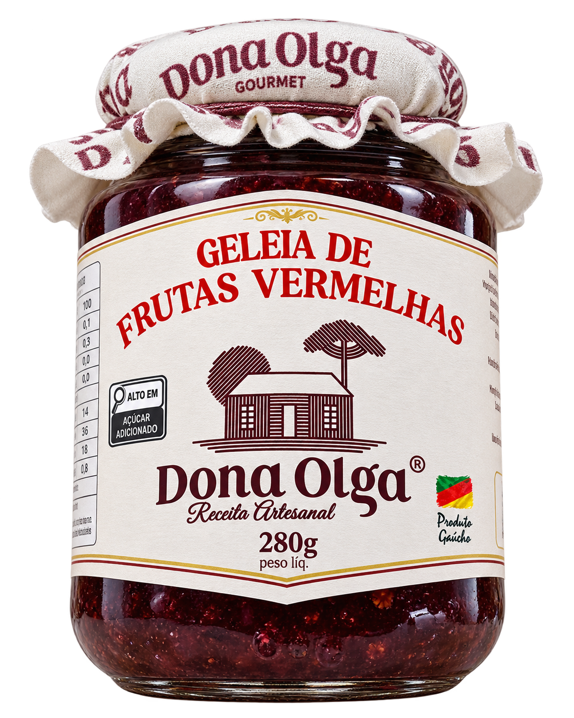 Geleia de frutas vermelhas Dona Olga