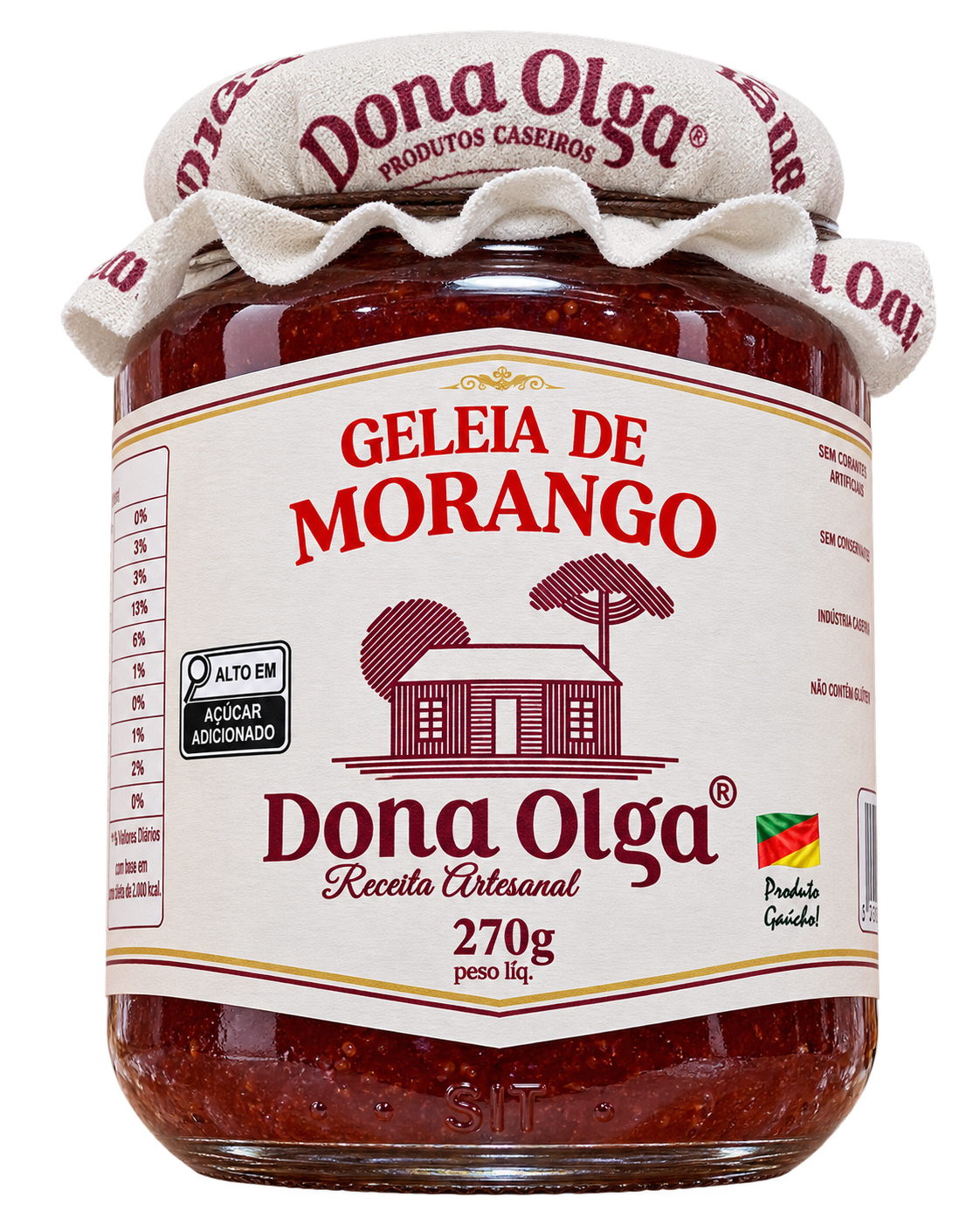 Geleia de morango Dona Olga